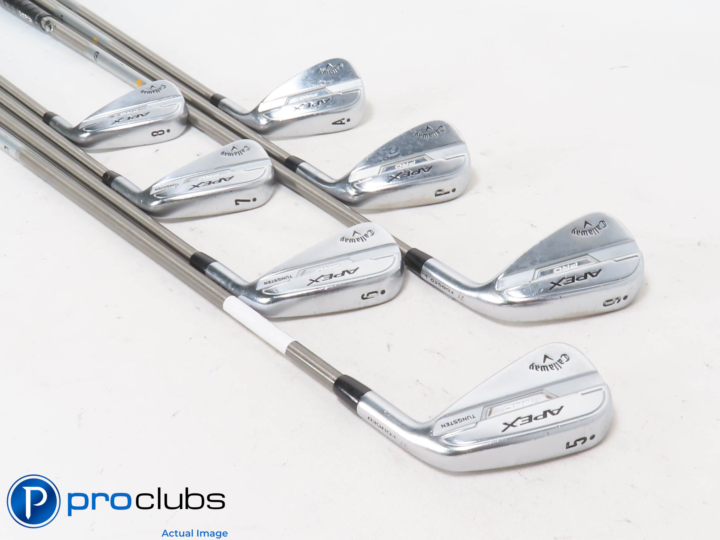 Callaway '21 APEX PRO 5-PW,AW IRON SET Steelfiber Stiff Flex Graph